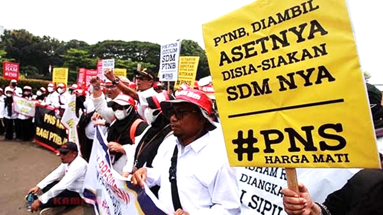 Dosen-Tendik 35 PTNB Bergerak ke Istana Hari Ini, Tuntut Pengangkatan PNS