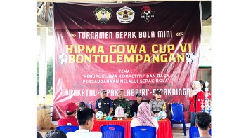 HIPMA Gowa Cup VI: Membangun Sportivitas Dan Persaudaraan Pemuda Bontolempangan